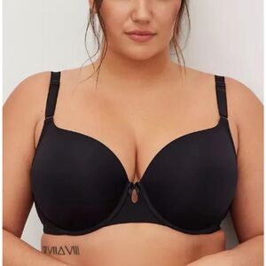 Torrid Black 360 Back Smoothing Lightly Lined T-Shirt Bra 46D